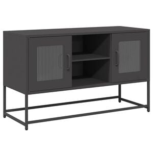 vidaXL TV omarica črna 100,5x39x60,5 cm jeklo