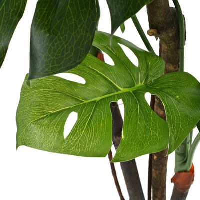 vidaXL Umetna rastlina monstera v loncu 170 cm zelene barve