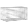 vidaXL Gabion z žico 5 mm in mrežo 5x5 cm 100x50x50 cm Pocinkano jeklo