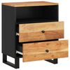 vidaXL Nočna omarica 50x33x62 cm trden akacijev les in inženirski les