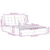 vidaXL Posteljni okvir brez vzmetnice Zadar rjava 120x200 cm umetno usnje