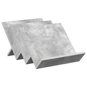 vidaXL Regal za revije Betonsko siva 53 x 40 x 28,5 cm Inženirski les