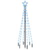 &nbsp;vidaXL Božično drevo s konico 108 modrih LED diod 180 cm