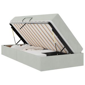 vidaXL Postelja z dodatnim prostorom za shranjevanje in vzmetnico