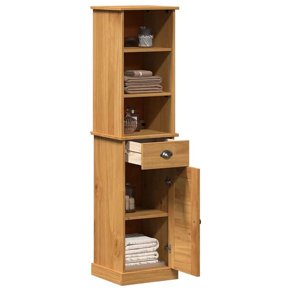 vidaXL Komplet pohištva za kopalnico VIGO 2 pcs Rjava in medena rjava