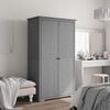 vidaXL Garderobna omara BODO siva 99x53,5x173 cm trdna borovina