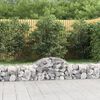 vidaXL Obokane gabion ko&scaron;are 11 kosov 200x50x40/60 cm pocinkano železo