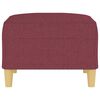 vidaXL Stolček za noge vinsko rdeče 70x55x41 cm blago