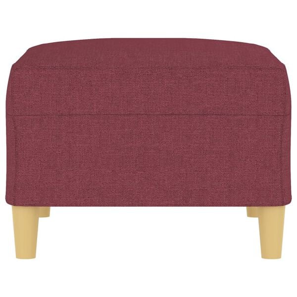 vidaXL Stolček za noge vinsko rdeče 70x55x41 cm blago