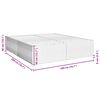 vidaXL Posteljni okvir brez vzmetnice krem 200x200 cm blago