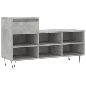 vidaXL Omarica za čevlje betonsko siva 102x36x60 cm inženirski les