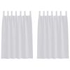 vidaXL Voile zavesa 2 kos Svetlo siva 140 x 140 cm Poliester