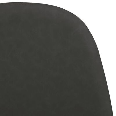 vidaXL Jedilni stoli 2 kosa 45x53,5x83 črno umetno usnje