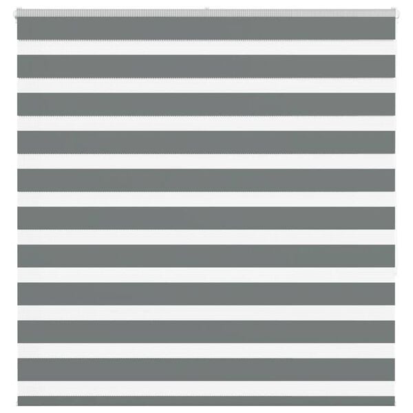 vidaXL Zebra senčilo temno sivo 150x150 cm tkanina &scaron;irina 145,9 cm