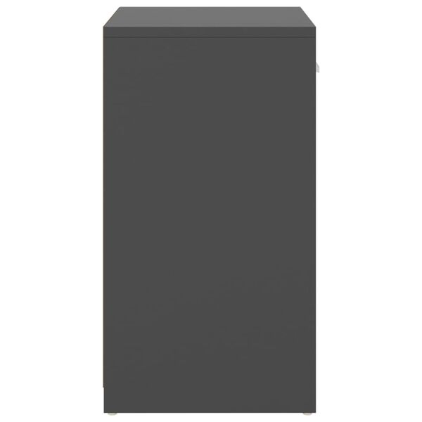 vidaXL Klop za čevlje siva 94,5x31x57 cm inženirski les