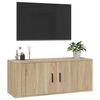 vidaXL Stenska TV omarica sonoma hrast 100x34,5x40 cm