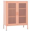vidaXL Omara za shranjevanje roza 80x35x101,5 cm jeklo