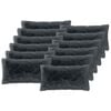 vidaXL Prevleka za blazino 12 pcs HEERLEN Antracit 40 x 80 cm PV flis