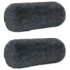 vidaXL Prevleka za blazino 2 pcs HEERLEN Antracit &Oslash; 15 x 40 cm PV flis