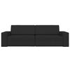 vidaXL Sofa postelja Črna 245 x 78 x 77 cm Žamet