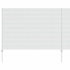 vidaXL Ograja s stebrom Srebrna