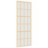 vidaXL Drsna vrata zlata 76x205 cm mat ESG steklo in aluminij