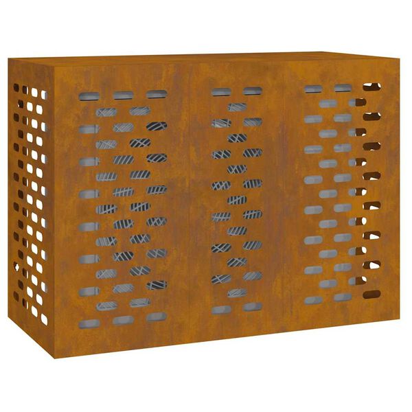 vidaXL Prekrivalo za klimatsko napravo Rjav 110 x 50 x 80 cm