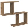 vidaXL Stenska polica Artisan hrast 60 x 12 x 50,5 cm Inženirski les