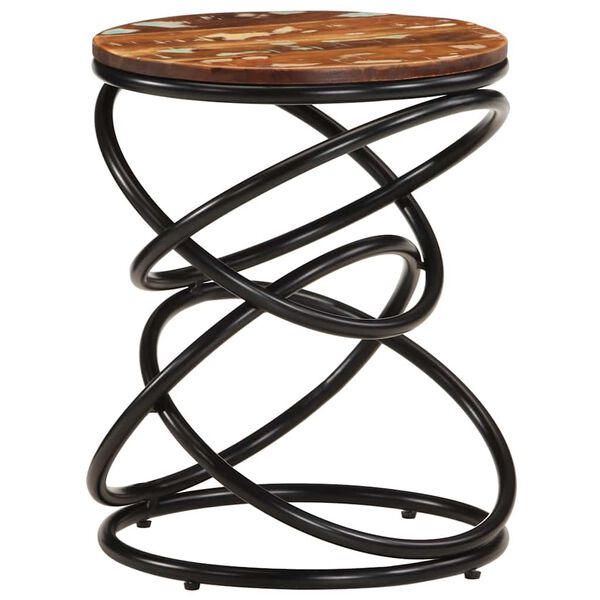 vidaXL Odstavna mizica 40x40x52 cm trden predelan les