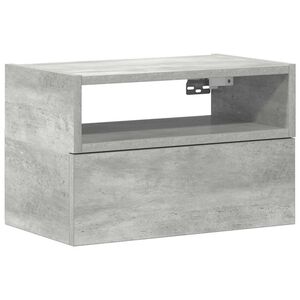vidaXL Stenska nočna omarica betonsko siva 45x26x28,5 cm