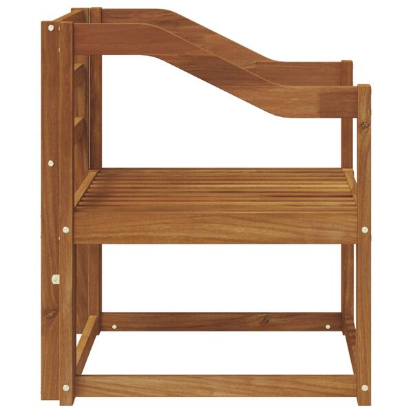 vidaXL Zunanji kavč Masiven les akacije Naravna