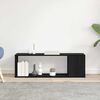 vidaXL Komplet TV omaric Črna 100 x 24 x 63 cm Konstruiran les