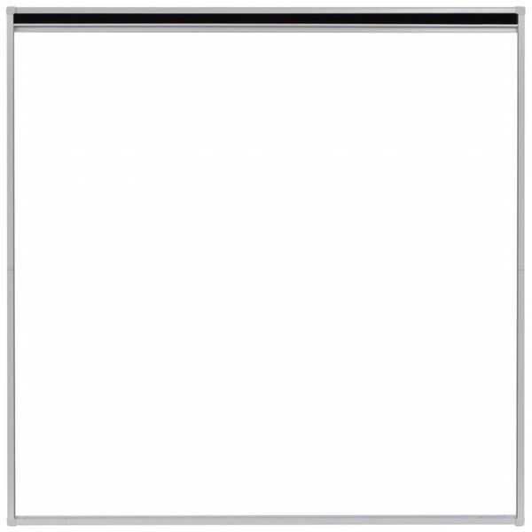 vidaXL Plise komarnik za okna aluminij 120x120 cm