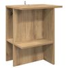 vidaXL Klubska miza Artisan hrast 40 x 30 x 49 cm Inženirski les