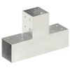 vidaXL Spojnik za steber T oblike pocinkana kovina 81x81 mm