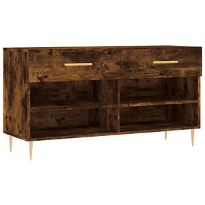 vidaXL Klop za čevlje dimljen hrast 102x35x55 cm inženirski les