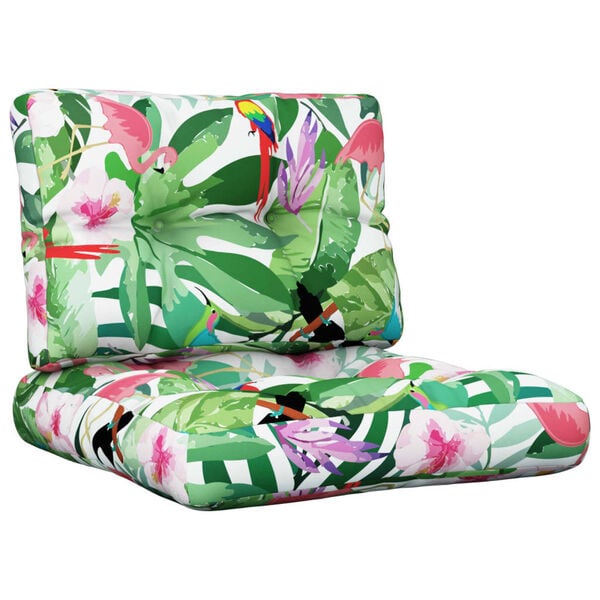 vidaXL Blazine za palete 2 kosa večbarvno blago