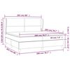 vidaXL Box spring postelja z vzmetnico modra 200x200 cm blago