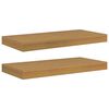 vidaXL Stenska polica 2 kos Bež 50 x 23,5 x 3,8 cm Inženirski les