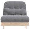 vidaXL Futon z ležiščem 80x206x11 cm trdna borovina