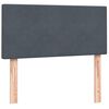 vidaXL Box Spring postelja z vzmetnico Temno siva 80x220 cm Velvet