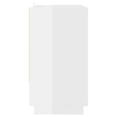 vidaXL Komoda visok sijaj bela 70x41x75 cm iverna plošča