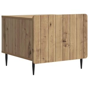 vidaXL Klubska miza Artisan hrast 49 x 50 x 42 cm Inženirski les