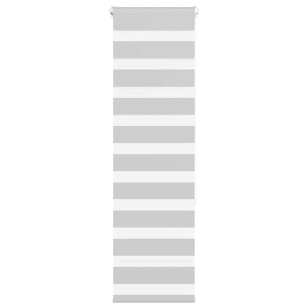 vidaXL Zebra senčilo svetlo sivo 40x150 cm tkanina širina 35,9 cm
