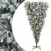 vidaXL Obrnjen umetni viseči božični dreves 150 cm 150 LED Toplo bela