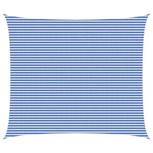 vidaXL Senčna platna Modra in bela 6 x 8 m HDPE