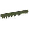 vidaXL Robovi trave 50 pcs 103 x 15 cm jeklo Olivno zelena