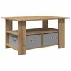 vidaXL Klubska miza Umetni hrast 77 x 55 x 42 cm Inženirski les