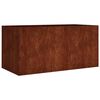 vidaXL Cvetlično korito 80x40x40 cm corten jeklo