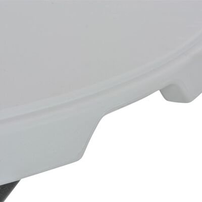 vidaXL Zložljiva barska miza bela 80x110 cm HDPE